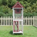 vida XL Cușcă de păsări cafeniu 60x58, 5x160 cm lemn masiv pin