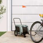 vida XL Remorcă bicicletă animale companie, gri/negru, oxford/fier - kidspaws - 559,01 RON