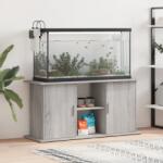 vidaXL Suport acvariu, gri sonoma, 121x41x58 cm, lemn prelucrat (833621)