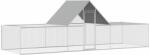 vida XL Coteț pentru păsări, 6 x 2 x 2 m, oțel galvanizat - kidspaws - 1 257,18 RON
