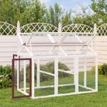 vida XL Cușcă pentru mișcare cafeniu 141x94x104 cm lemn masiv de pin
