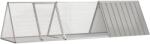 vidaXL Cușcă pentru iepuri gri 302, 5x80, 5x71 cm oțel galvanizat (3106449)