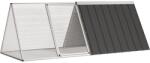vidaXL Cușcă pentru iepuri antracit 201, 5x80, 5x71 cm oțel galvanizat (171536)
