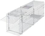 vidaXL Cușcă galvanizată tip capcană, 100 cm (170238)