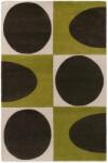 Orla Kiely gyapjú szőnyeg Spot Square walnut-lichen 157907 - 160 x 230 cm