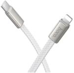 hoco. Cablu Incarcare Si Transfer Date Hoco X125 Lightning la USB-C, PD 30W, Fast Charge, Brodat, 1m, Alb (Vtk-Acc-11271)