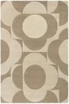 Orla Kiely gyapjú szőnyeg Prism Flower mushroom-ecru 158009 - 250 x 350 cm