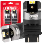 AMiO Becuri LED CANBUS seria PRO 3157 P27/7W 4x3030 SMD Alb 12/24V AMIO-03588 (AX_03588)