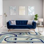 Asiatic műszálas szőnyeg nova retro blue nv30 - 200 x 290 cm