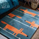 Scion Living gyapjú szőnyeg Mr Fox denim 025318 - 120 x 180 cm