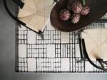Asiatic gyapjú szőnyeg empire cream black - 200 x 290 cm