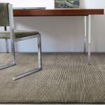 Asiatic műszálas modern szőnyeg kuza plain stripe khaki ku18 - 200 x 290 cm