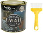 Breckner Germany Vopsea email anticoroziva 3 în 1 pentru metal, alb boreal, 750 g, Breckner Germany (BK00211)