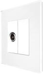 Luxion Priza TV cu Rama din Sticla LUXION (LX-MP026G-W)