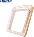 LIVOLO Capac de protectie rezistent la apa IP44 pentru prize din sticla Livolo, auriu (VL-XW001-2A)