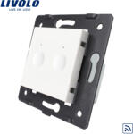 LIVOLO Intrerupator dublu wireless cu touch Livolo, modul smart seria noua (C7-VL-FC2R-2WP)