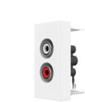 LIVOLO Priza audio Livolo alba pentru montaj în perete, design modern (VL-FCAU-1WP)