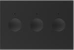 LIVOLO Intrerupator triplu touch Livolo, standard italian, negru (C9-VL-FC3-3BP)