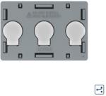 LIVOLO Intrerupator triplu touch Livolo cap scara/cruce, standard italian (C9-VL-FC3S-3G)