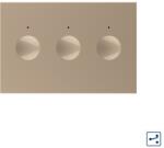 LIVOLO Intrerupator touch triplu cap scara/cap cruce Livolo, auriu, standard italian (C9-VL-FC3S-3AP)