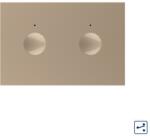 LIVOLO Intrerupator dublu touch cap scara/cap cruce Livolo, auriu, standard italian (C9-VL-FC2S-3AP)