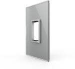 LIVOLO Rama din sticla Livolo Italian 1 modul, gri, standard, serie noua (VL-P9E-1I)