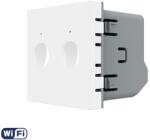 LIVOLO Modul intrerupator dublu Wi-Fi cu touch Livolo, alb, seria noua (C7-VL-FC2NY-2WP)