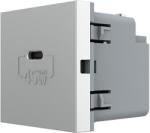 LIVOLO Modul priza USB-C Livolo 45W, gri, încarcare rapida, serie noua (C7-VL-FCUC-2IP)