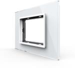 LIVOLO Rama din sticla Livolo alba standard Italian, 3 module, serie noua (VL-P9E-3W)