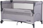 Chipolino Patut pliabil Chipolino Relax platinum linen cu laterala culisanta (KOSIRE262PL) - evelise