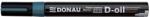 DONAU Marker permanent cu vopsea Donau, varf rotund, 2.8 mm, verde (DN101212)