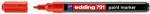 edding Marker permanent Edding 791, cu vopsea, corp plastic, varf rotund , 1-2 mm, rosu (ED7912) - forit