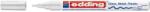 edding Marker permanent Edding 751 cu vopsea, corp metalic, varf rotund, 1-2 mm, alb (ED751000) - forit