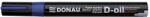 DONAU Marker permanent cu vopsea Donau, varf rotund, 2.8 mm, albastru (DN101214)