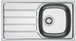 Franke Chiuveta bucatarie inox Franke SKL 611-78/44 ST, dreptunghiulara, 1 cuva si picurator pe partea stanga, 78x43.5x15 cm, adancime cuva 15 cm, Inox dekor (101.0715.815) Chiuveta