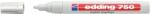 edding Marker permanent Edding 750 , cu vopsea, corp metalic, varf rotund, 2-2-4 mm, alb (ED7500) - forit