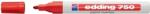 edding Marker permanent Edding 750, cu vopsea, corp metalic, varf rotund, 2-2-4 mm, rosu (ED7502) - forit