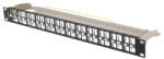 Lanberg PPKS-1248-B Patch panel Rack szekrény tartozék (PPKS-1248-B)