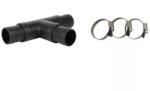 HECHT Conector T 3x32/38mm, 3x cleme de furtun Hecht 305812