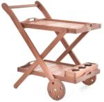 HECHT Carucior pentru servire HECHT Serving, fabricat din lemn tropical dur Meranti, 2 roti
