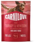 CARNILOVE Dog Pouch Turkey and Venison 300g nedves táplálék felnőtt kutyák számára pulykával és vaddisznóval