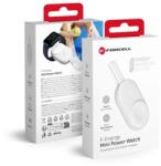 Forcell F-energy Mini Apple watch kompatibilis vezeték nélküli töltő / power bank fehér (1A 25W/1200 mAh)