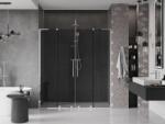 Mexen Velar L Duo 170 cm-es tolóajtós zuhanykabin, grafit, króm - 871-170-003-42-01