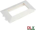 DLX Electric Ramă albă dublă pentru aparataj 45×45 mm, 4 module, autostingere UL94V0, DLX (DLX-102-12)