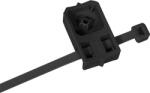 CELO Suport cu bridă cablu 4.8×286 mm, fixare cu pistol, negru, 200 buc. , CELO 94TBBL (94TBBL)
