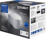Duravit ME by Starck vas wc cu capac soft-close agăţat fără margine alb 457909AAA1 (457909AAA1)