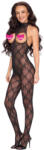 Cottelli Collection Diamond Pattern Crotchless Catsuit with Breast Cutouts 2551918 Black S/M/L