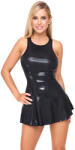 Cottelli Collection Shiny Wetlook Mini Dress 2719460 Black M