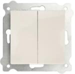 Karell Exen Intrerupator Dublu 10 A, Exen, 250 V Alb (ZLN-290-000102-202)
