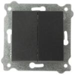 Karell Exen Intrerupator Dublu 10 A, Exen, 250 V Negru (ZLN-290-001402-202)
